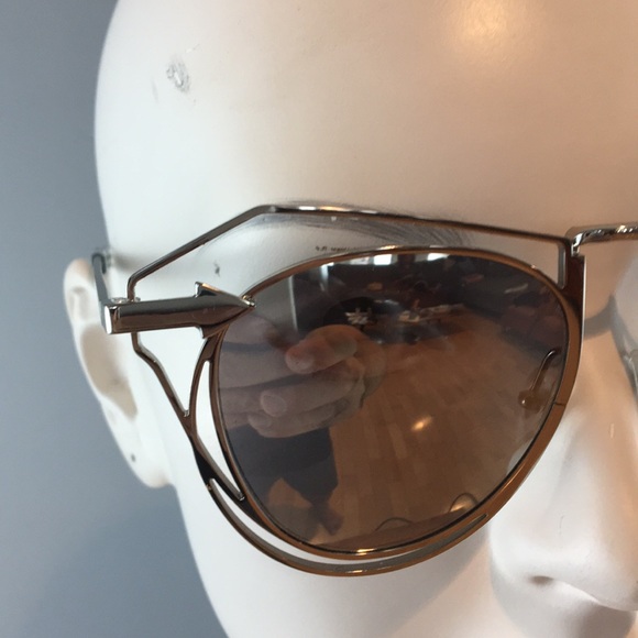 NWT Karen Walker Simon Round Mirrored Sunglasses - Picture 3 of 8